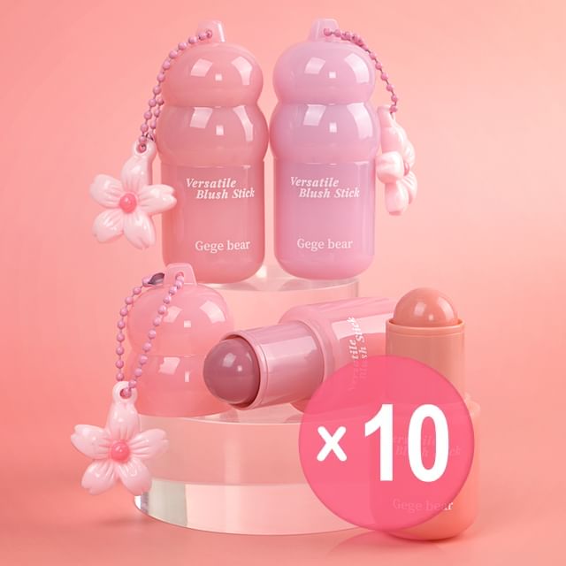 Gege Bear-Versatile Blush Stick - 6 Colors 10pcs Bundle Set