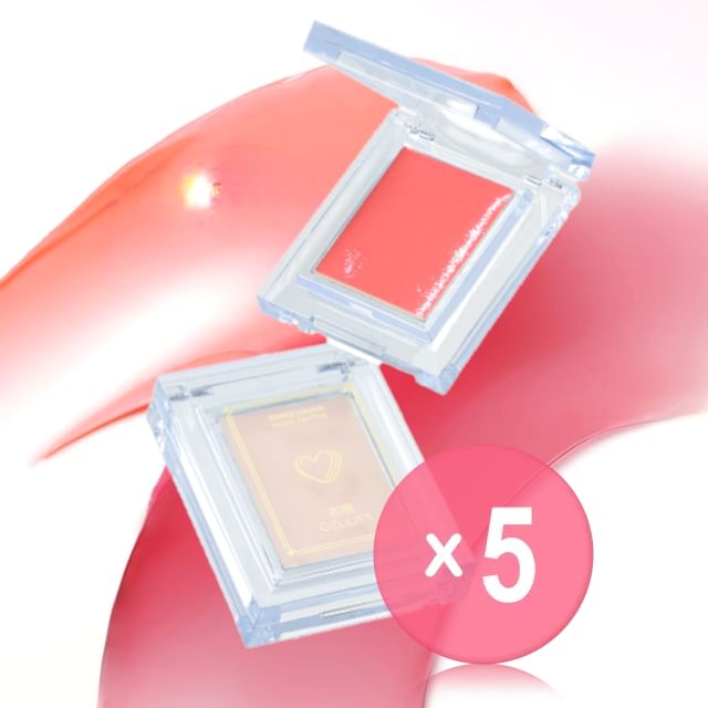 GELLA-S-Glazed Dream Highlighting Cream - 3 Colors 5pcs Bundle Set