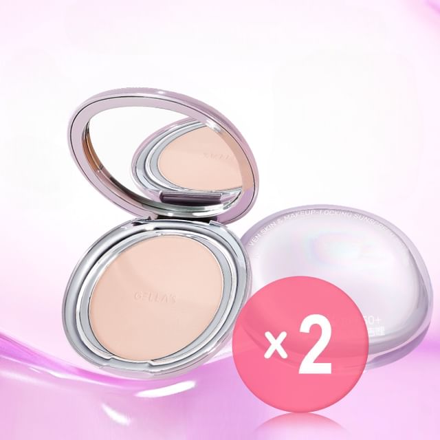 GELLA-S-High Protection Pressed Powder SPF50 2pcs Bundle Set