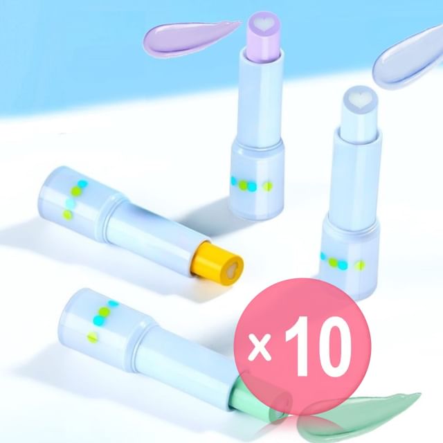 GELLA-S-Moisturizing Base Stick - 4 Colors 10pcs Bundle Set
