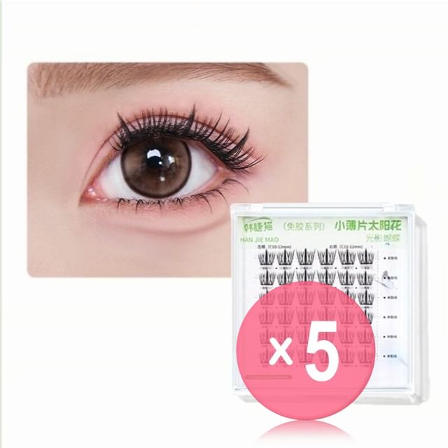 GELLA-S-Thin Glue-free False Eyelashes - Sunflower 5pcs Bundle Set