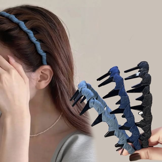 Gemsha-Denim Hair Band