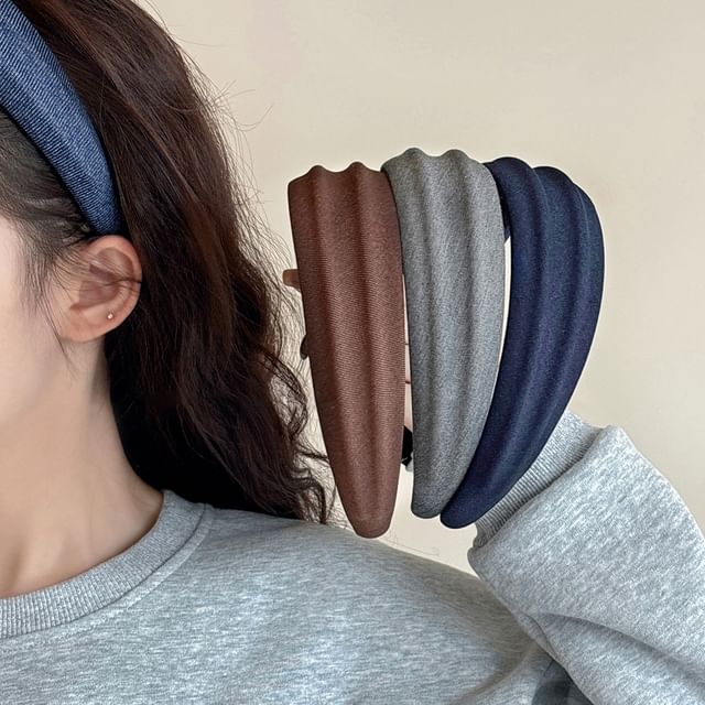 Gemsha-Fabric Wide Hair Band