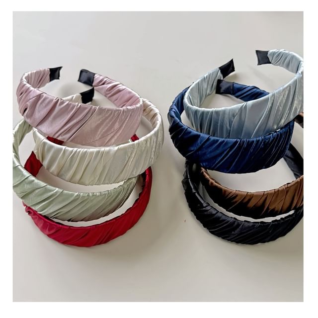 Gemsha-Ruched Satin Headband
