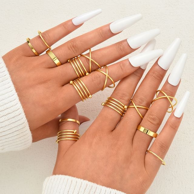 Gemsha-Set of 14 Ring
