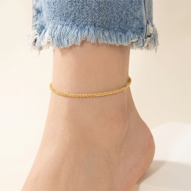 Gemsha-Stainless Steel Anklet