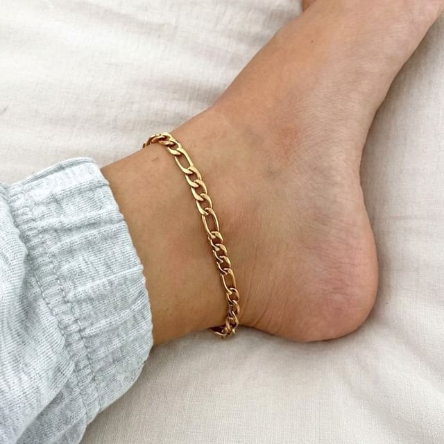 Gemsha-Stainless Steel Chained Anklet