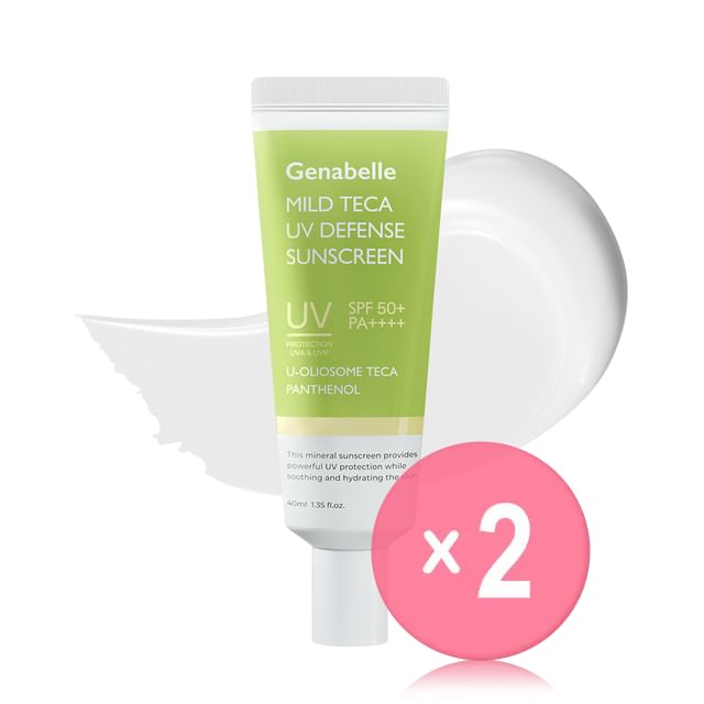 Genabelle-Mild Teca UV Defense Sunscreen 2pcs Bundle Set