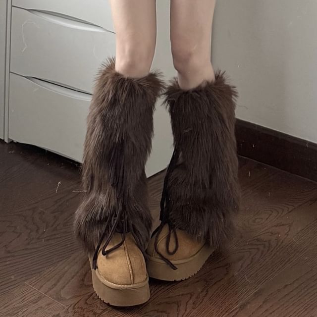 Gentiana-Furry Leg Warmer