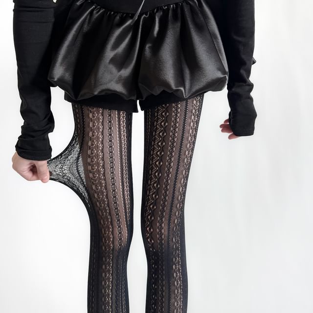 Gentiana-Lace Tights