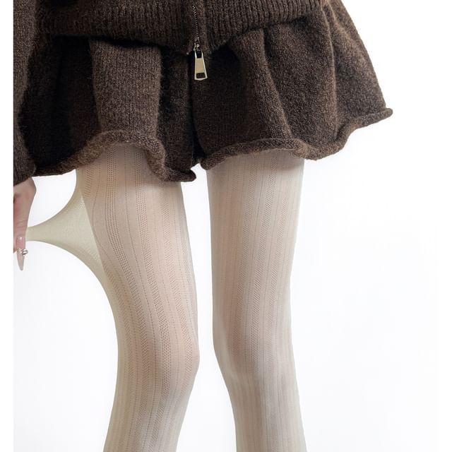 Gentiana-Plain Knit Tights