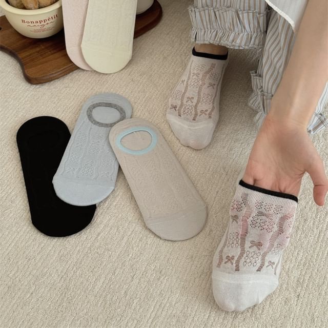 Gentiana-Plain No-Show Socks