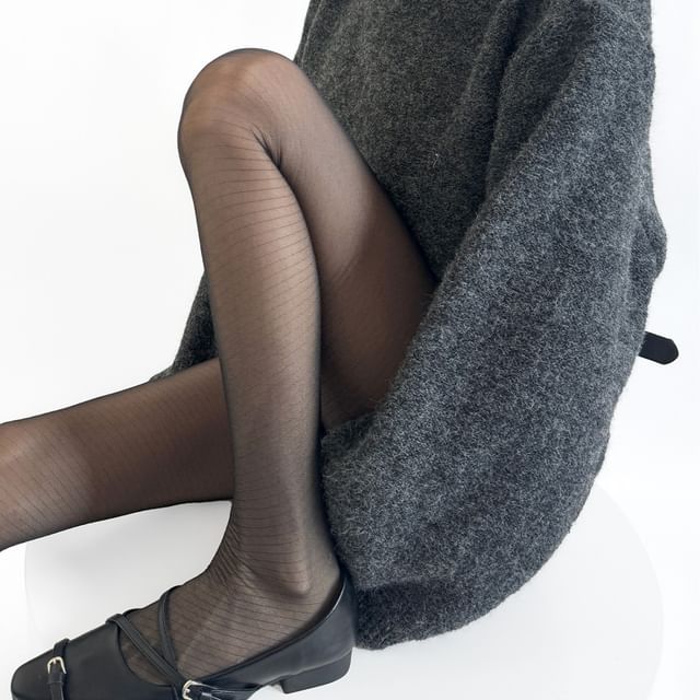 Gentiana-Sheer Plain Tights