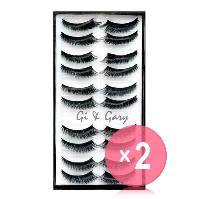 Gi - Gary-Professional Eyelashes Dark Angel J03 2pcs Bundle Set