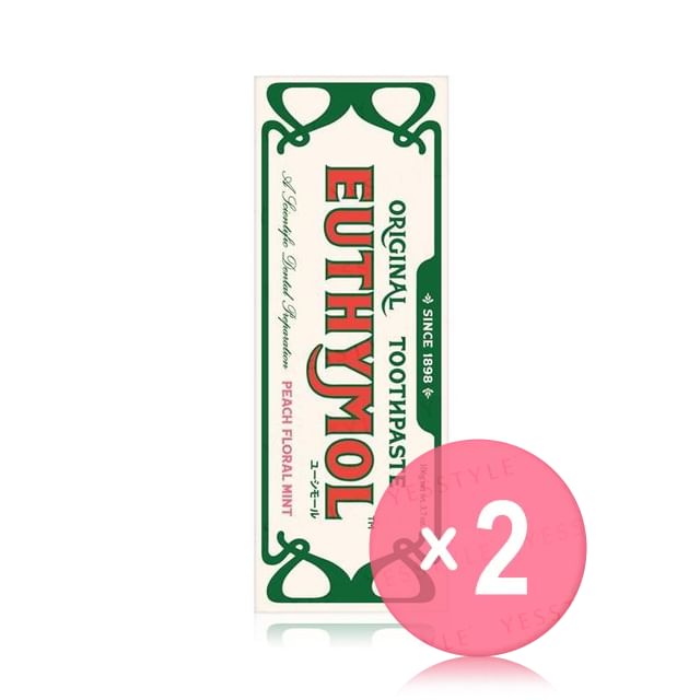 Ginza Stefany Tokyo-EUTHYMOL Peach Floral Mint Toothpaste 2pcs Bundle Set