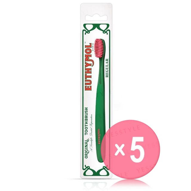 Ginza Stefany Tokyo-EUTHYMOL Regular Toothbrush 5pcs Bundle Set