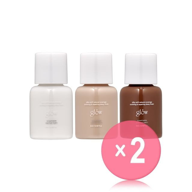 glow-Breathable Blemish Balm Mini - 3 Colors 2pcs Bundle Set