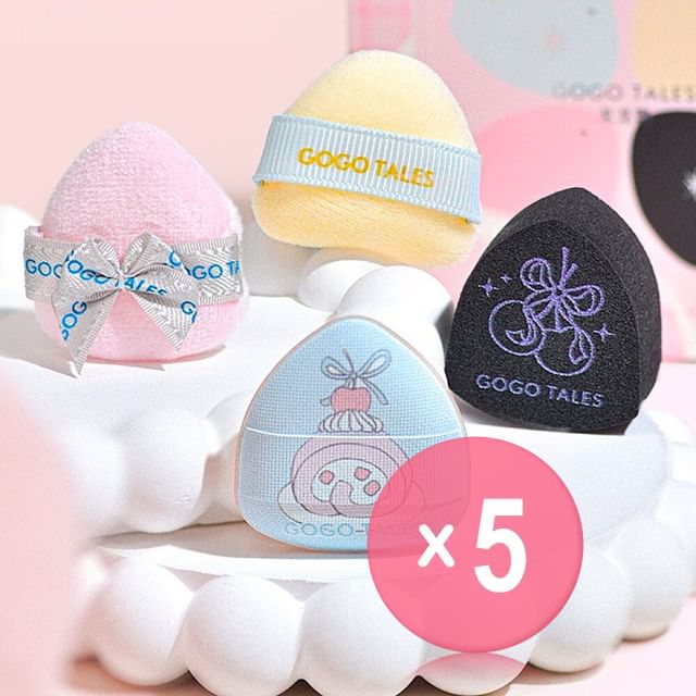 GOGO TALES-Fingertip Cloud Powder Puff Set 5pcs Bundle Set