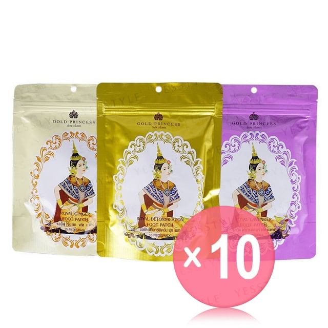 Gold Princess-Royal Foot Patch 10pcs Bundle Set