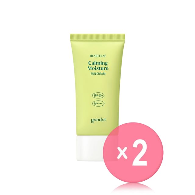Goodal-Heartleaf Calming Moisture Sun Cream 2pcs Bundle Set