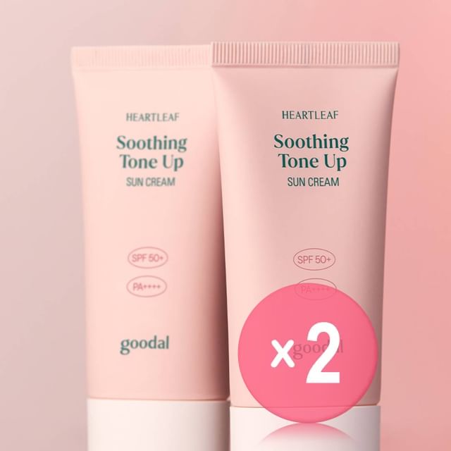 Goodal-Heartleaf Calming Tone Up Sun Cream 2pcs Bundle Set