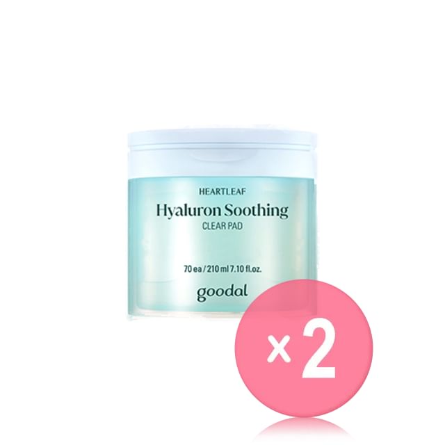 Goodal-HeartleafHyaluron Soothing Clear Pad 2pcs Bundle Set