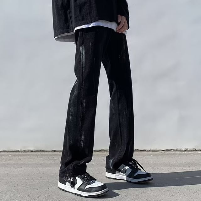 GRAYCIOUS-Mid Rise Washed Loose Fit Jeans