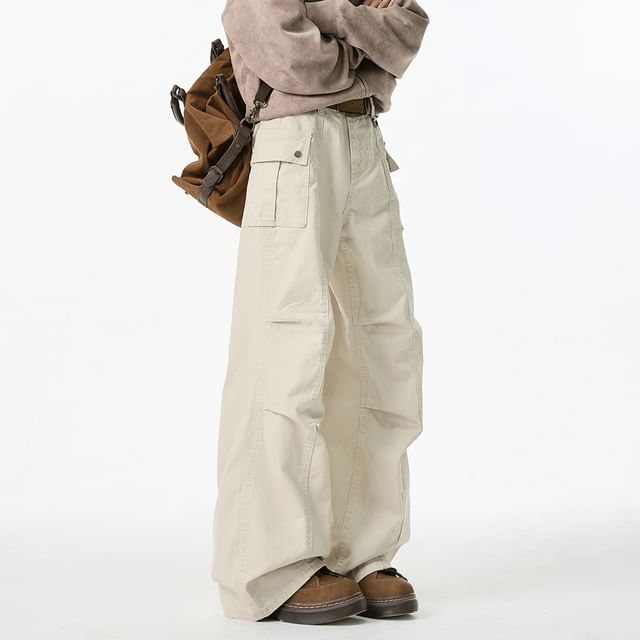 GRAYCIOUS-Mid Rise Washed Wide Leg Jeans