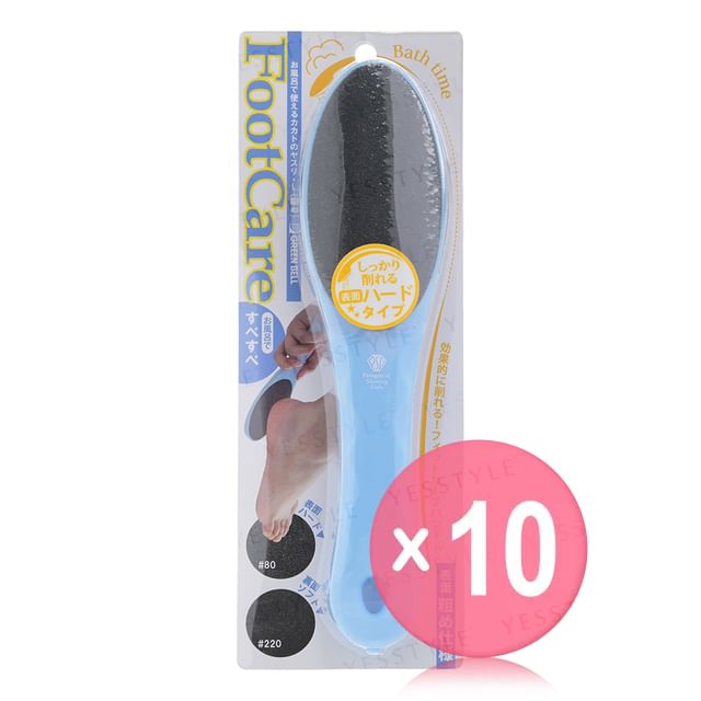 Green Bell-Face Care Large Coarse Heel File 10pcs Bundle Set