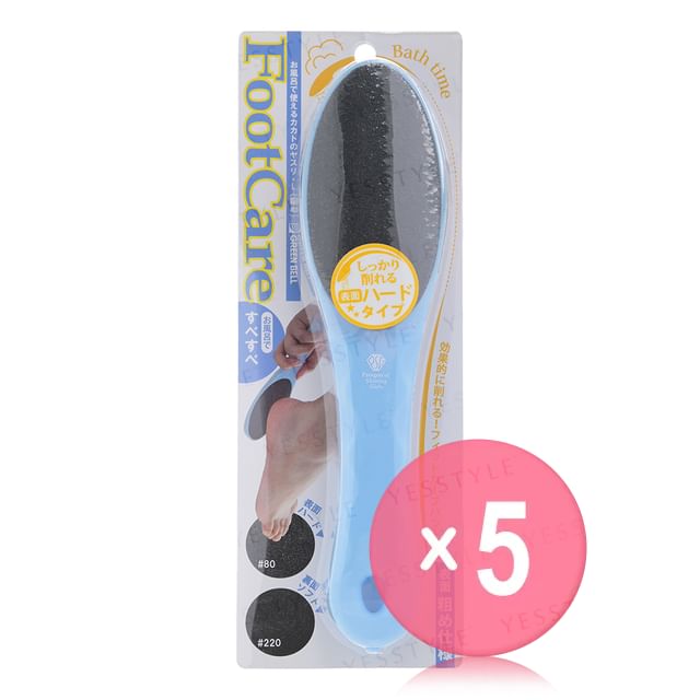 Green Bell-Face Care Large Coarse Heel File 5pcs Bundle Set