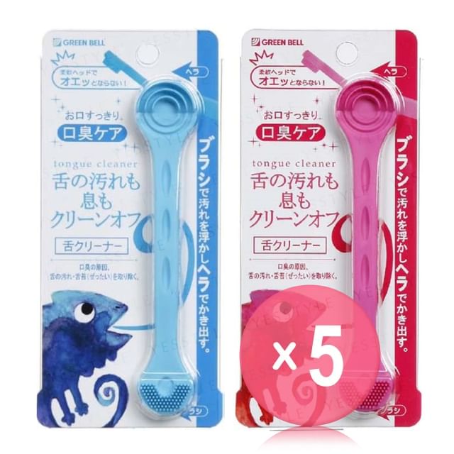 Green Bell-Tongue Cleaner 5pcs Bundle Set