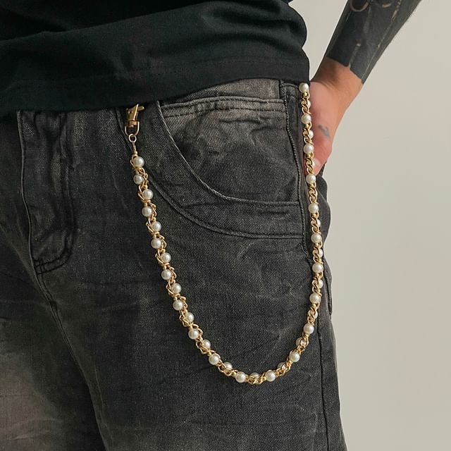 Gretlyn-Faux Pearl Waist Chain