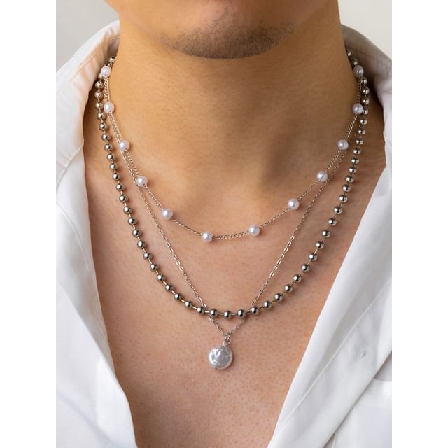 Gretlyn-Layered Beaded Necklace