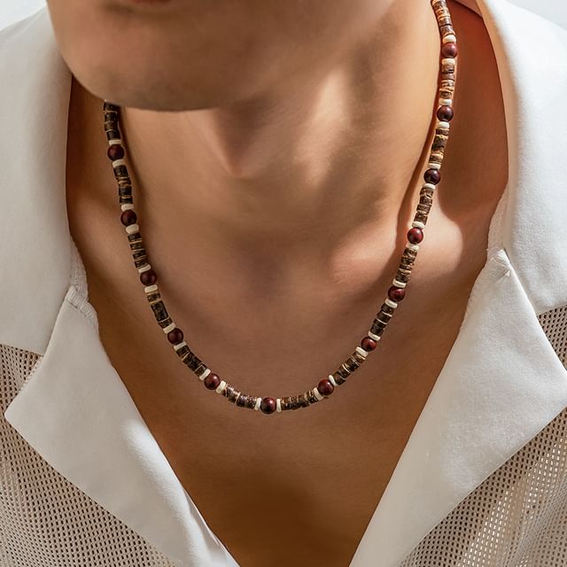 Gretlyn-Wooden Beaded Necklace