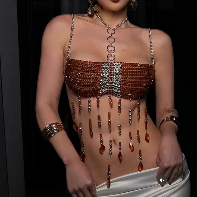 Grizelda-Beaded Bralette