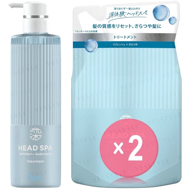 h-s-Deep Experience Head Spa Refresh x Saratsuya Treatment 2pcs Bundle Set