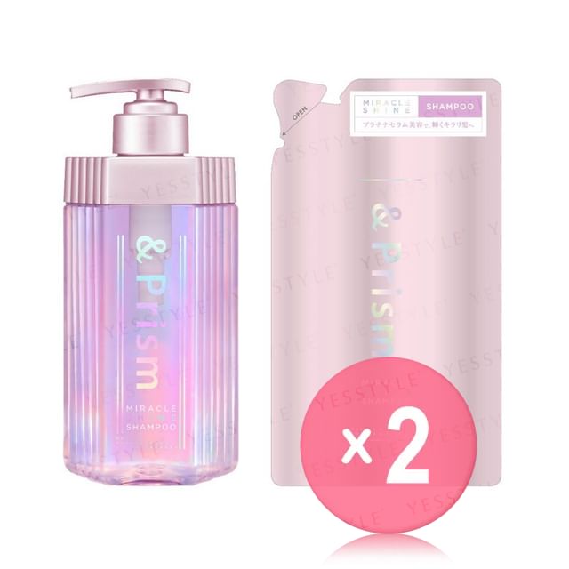 H2O-Prism Miracle Shine Shampoo 2pcs Bundle Set