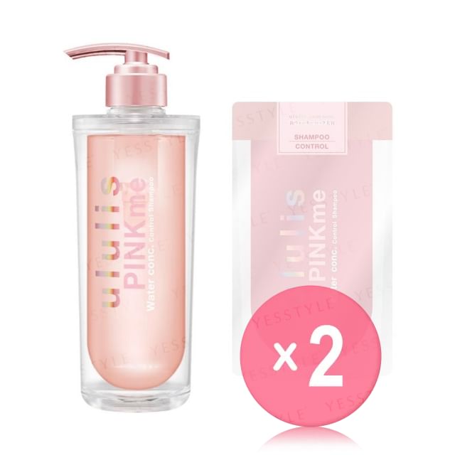 H2O-ululis Pinkme Water Conc Control Shampoo 2pcs Bundle Set