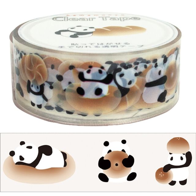 hamamonyo-Bread Panda Clear Masking Tape
