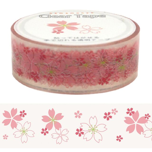 hamamonyo-Cherry Blossom Clear Masking Tape
