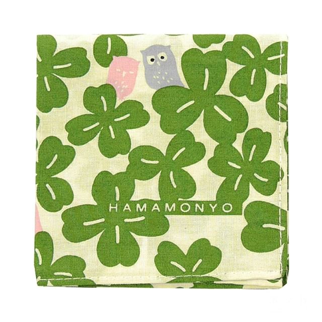 hamamonyo-Clover Owl Handkerchief