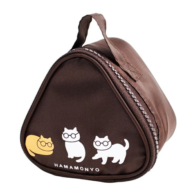 hamamonyo-Eyeglasses Cat Insulated Small Pouch