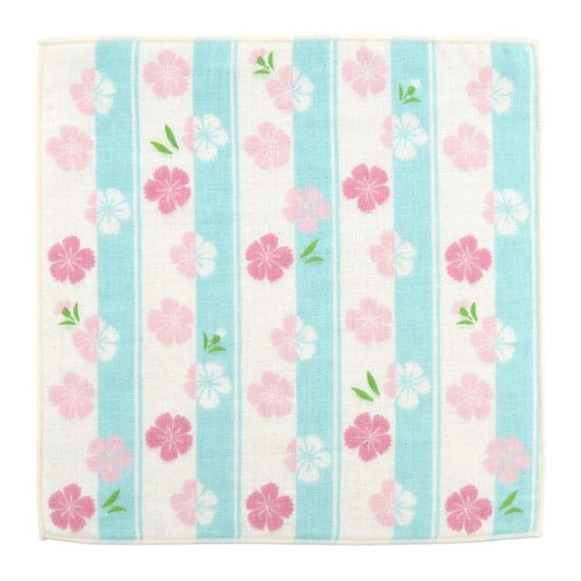 hamamonyo-Flower Stripes Hand Towel