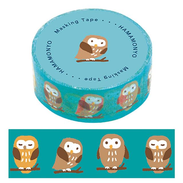 hamamonyo-Hello Owl Masking Tape