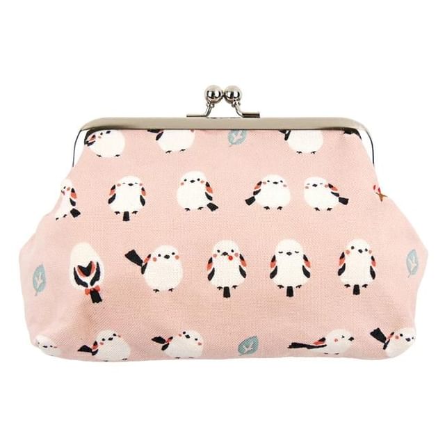 hamamonyo-Long-tailed Tit Shima Enaga Pattern Pouch