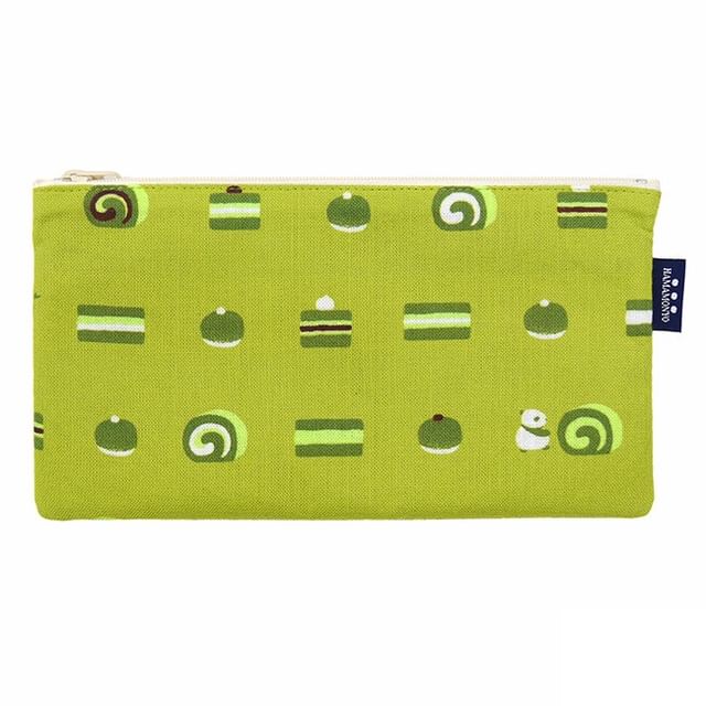 hamamonyo-Matcha Green Tea Sweets Flat Pouch