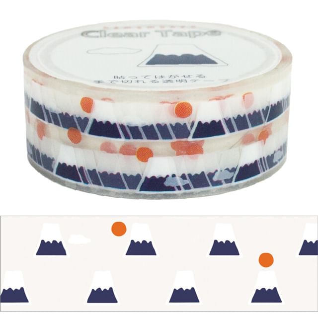 hamamonyo-Mount Fuji and Clouds Clear Masking Tape