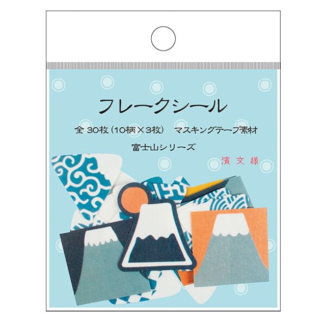 hamamonyo-Mount Fuji Flake Stickers Set