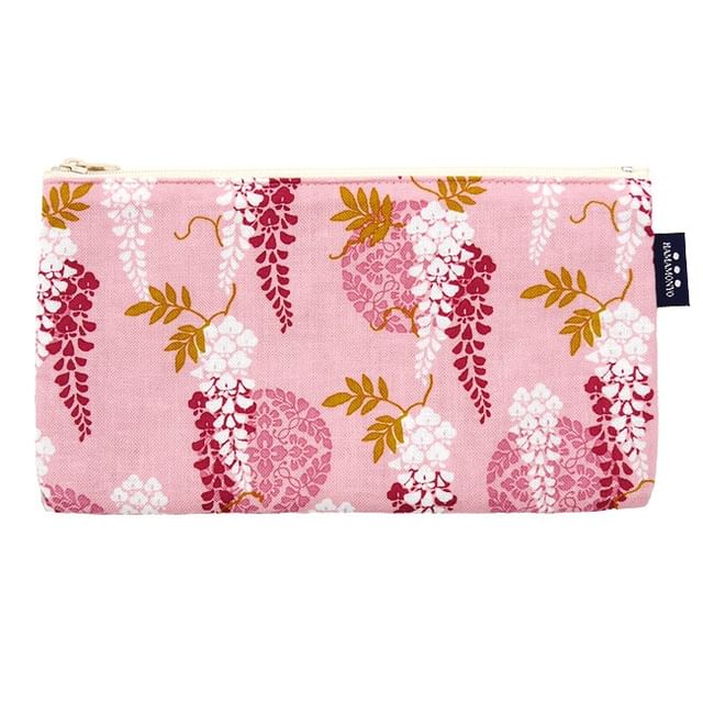 hamamonyo-Otome Wisteria Flower Flat Pouch