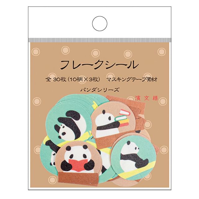 hamamonyo-Panda Series Flake Stickers Set